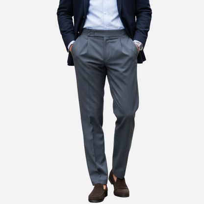 Men’s Slim Fit Dress Pants - Classic Tailored Formal Trousers
