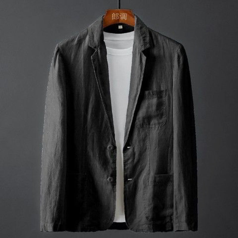 Slim Fit Blazer with Extra Pockets for Men