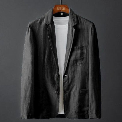 Slim Fit Blazer with Extra Pockets for Men