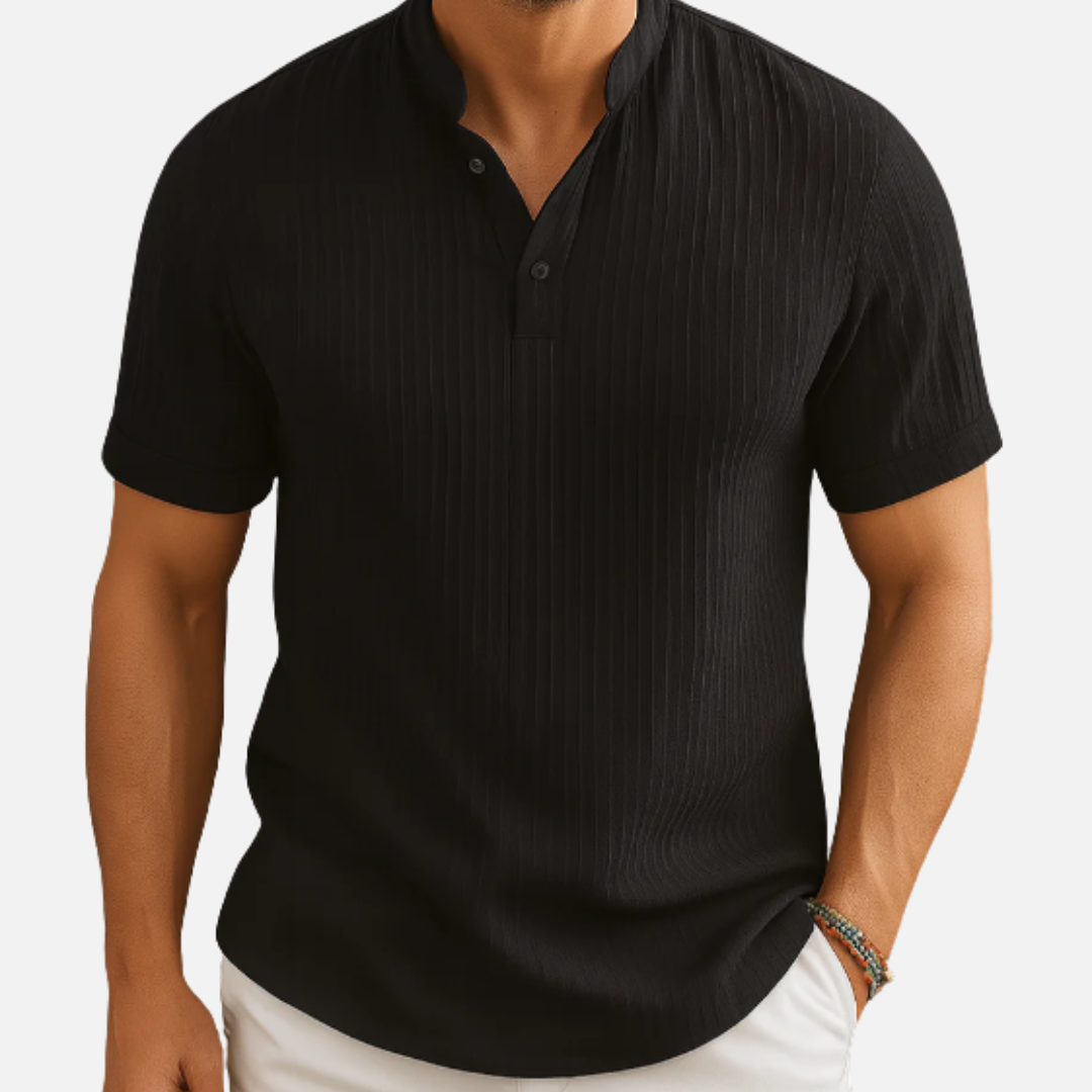 Archer | Men's Short Sleeve Ribbed Polo Shirt