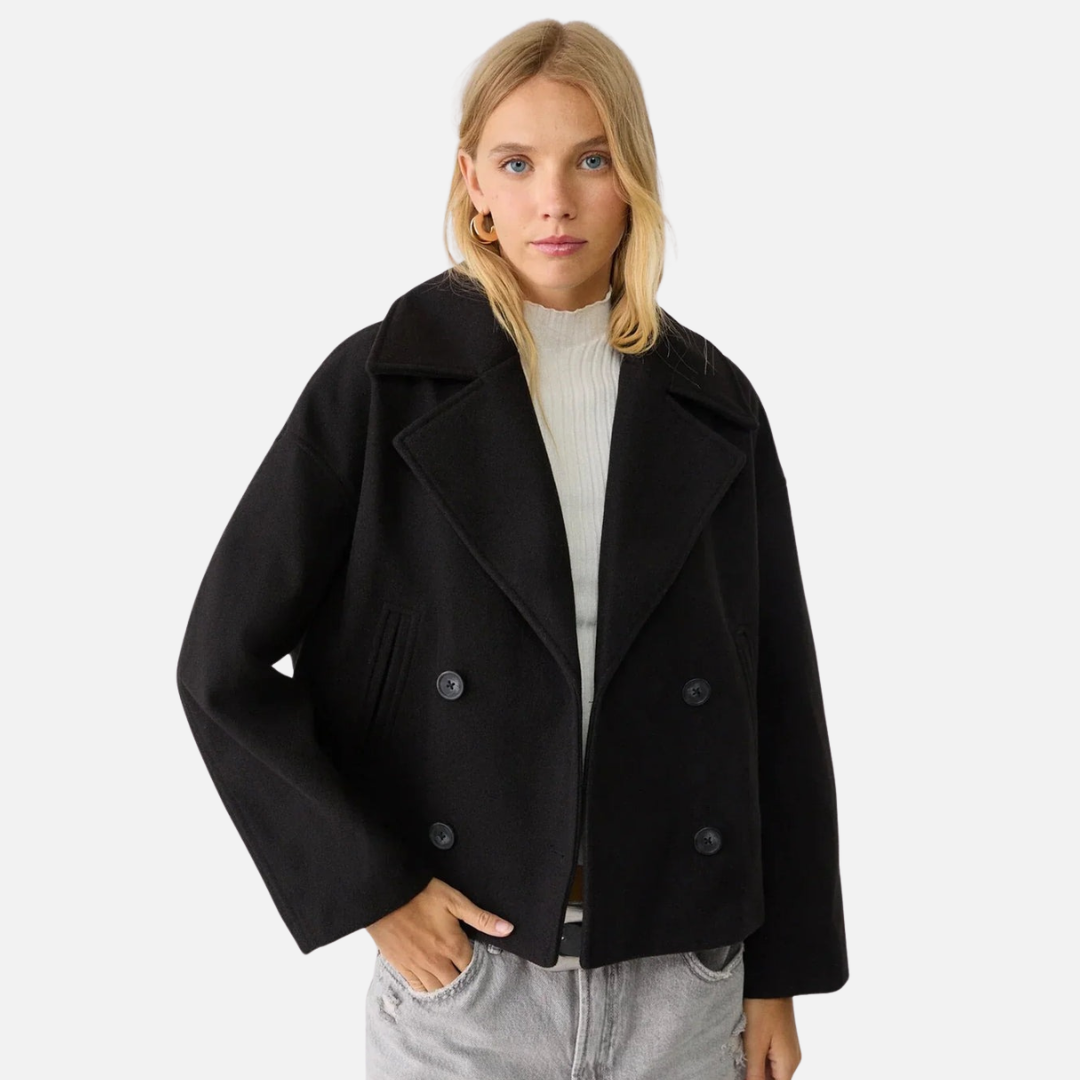 Women's Elegant Short Double-Breasted Jacket