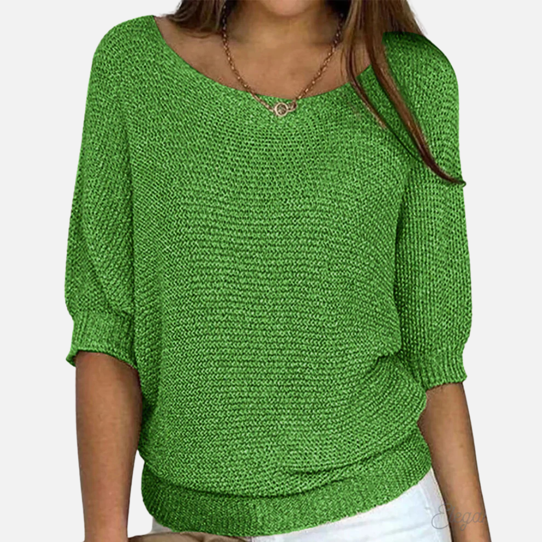 Lily | Women's Oversized V-Neck Knit Sweater