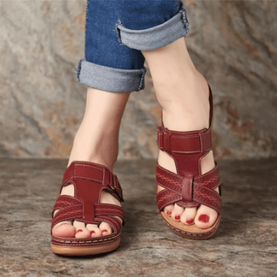 Comfortable Flat Wedge Sandals for Ladies