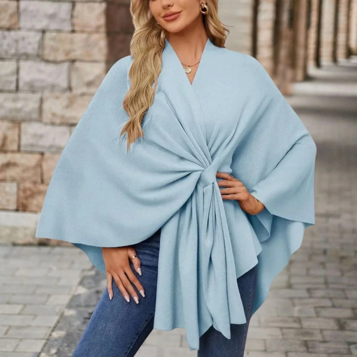 Stylish Women's Wrap Poncho