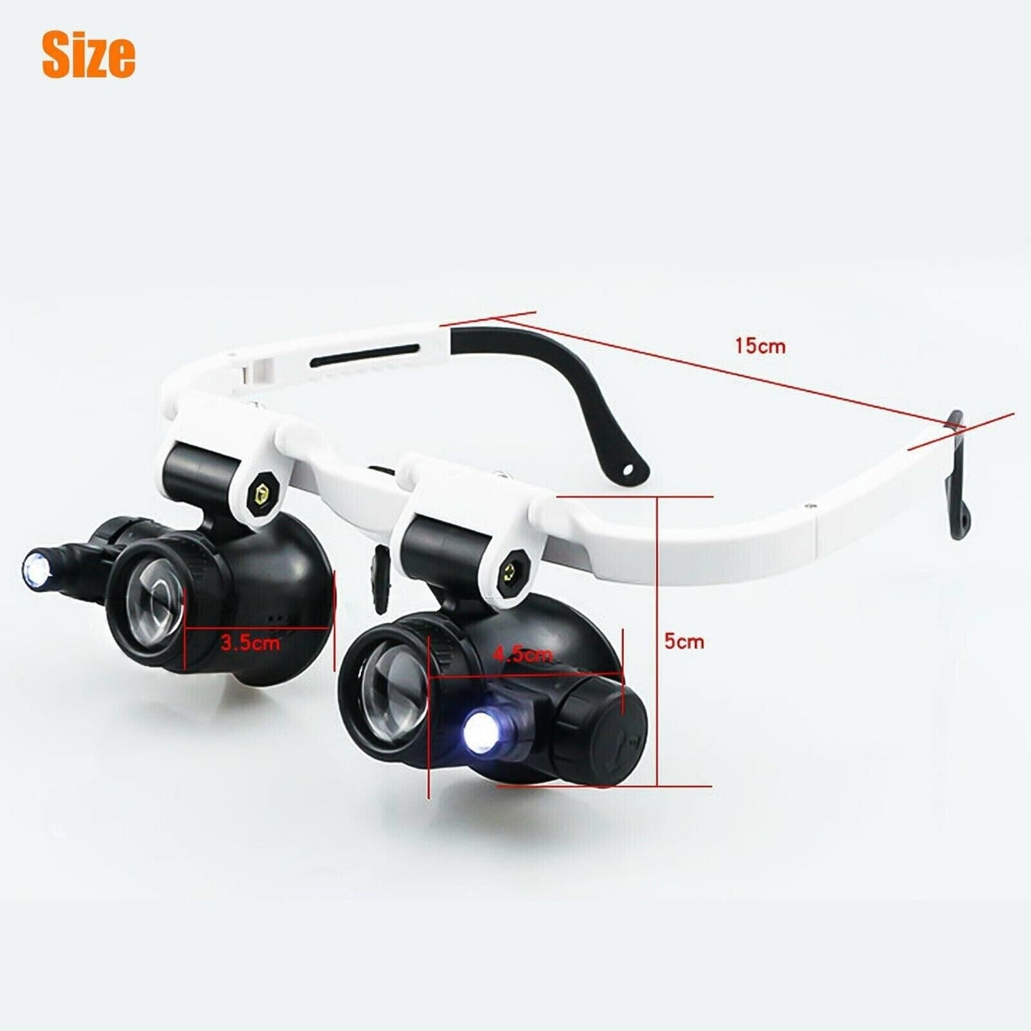 Versatile LED Magnifying Headband for Jewelry Repair