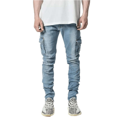 Men's Skinny Straight Leg Casual Jeans