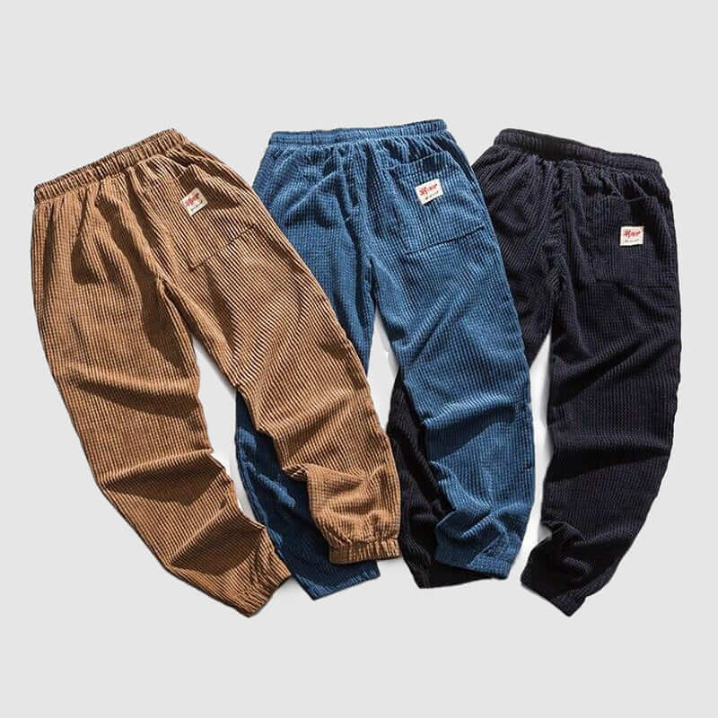 Comfortable Men's Straight Leg Corduroy Pants