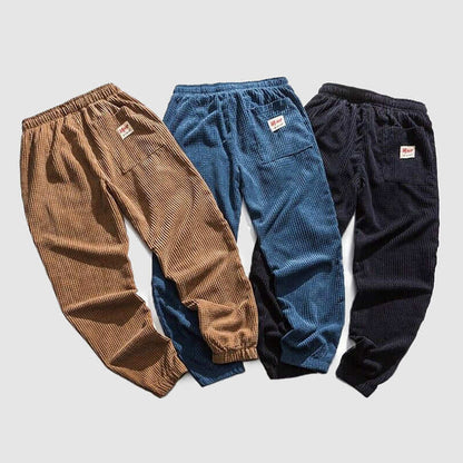 Comfortable Men's Straight Leg Corduroy Pants