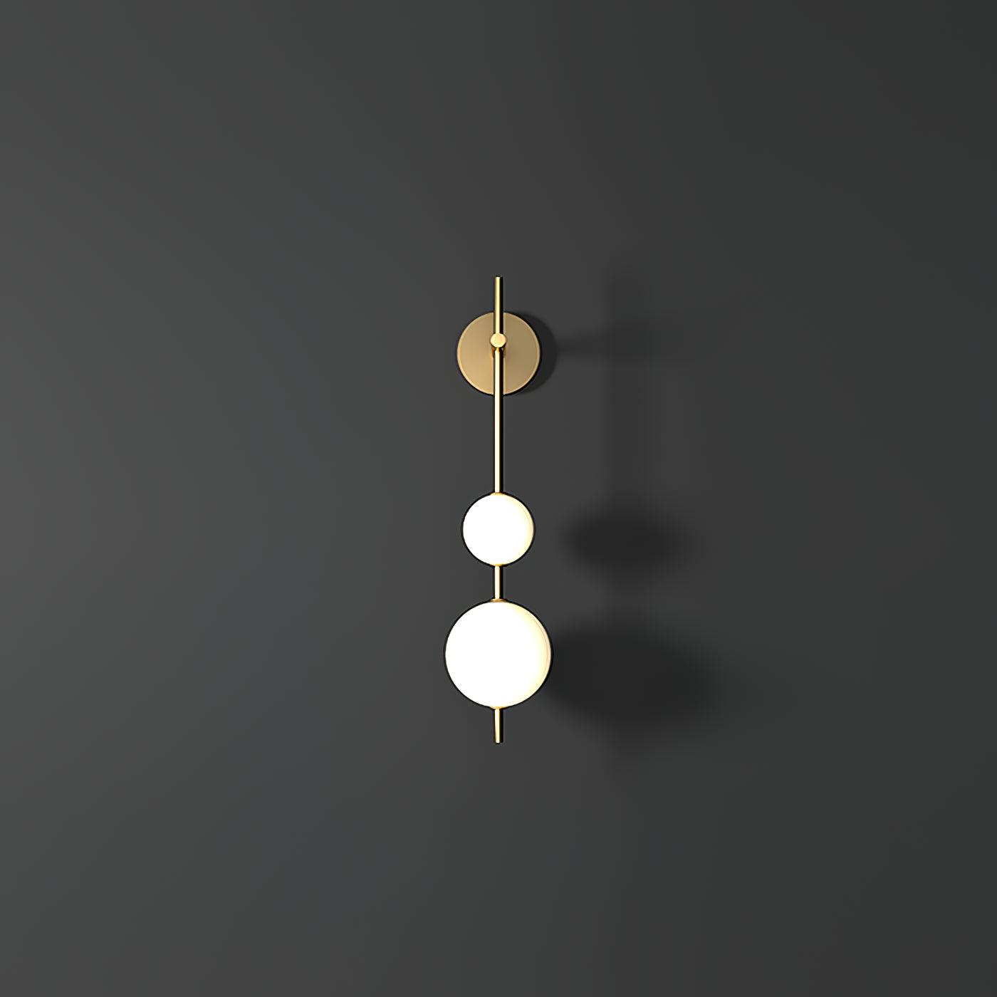 Sleek Round Glass Wall Light