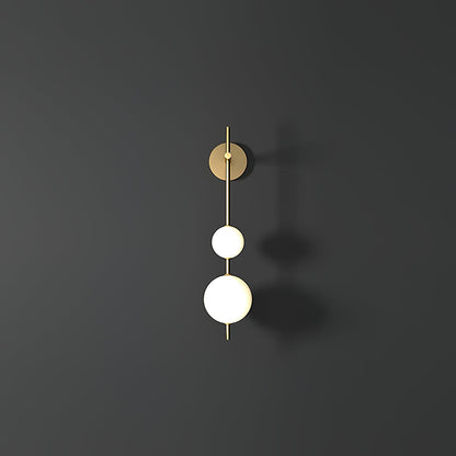 Sleek Round Glass Wall Light