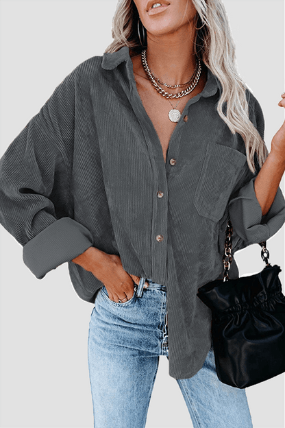 Casual Loose Fit Women's Long Sleeve Top