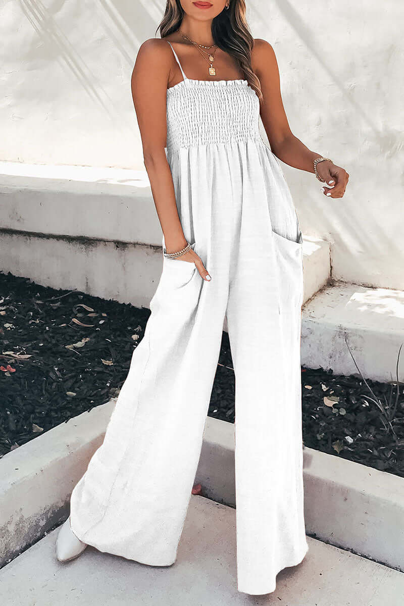 Loose Fit Tank Style Jumpsuit