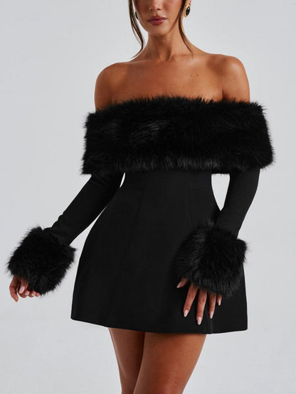 Eliza | Luxurious Fur Dress