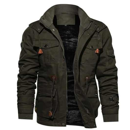 Waterproof Men's Removable Hood Parka Coat - Luxivelle