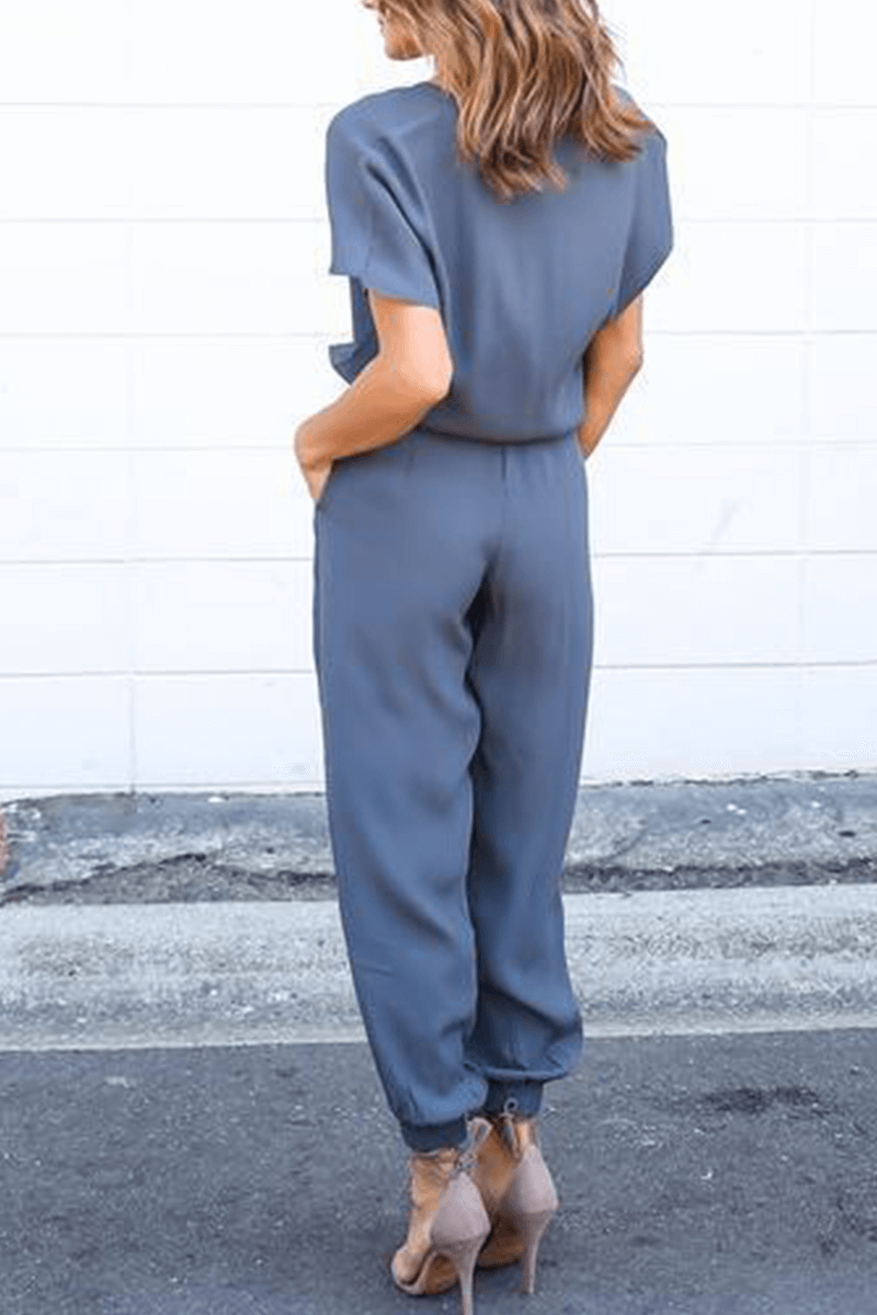 Chic V-Neck Halter Neck Jumpsuit for Women