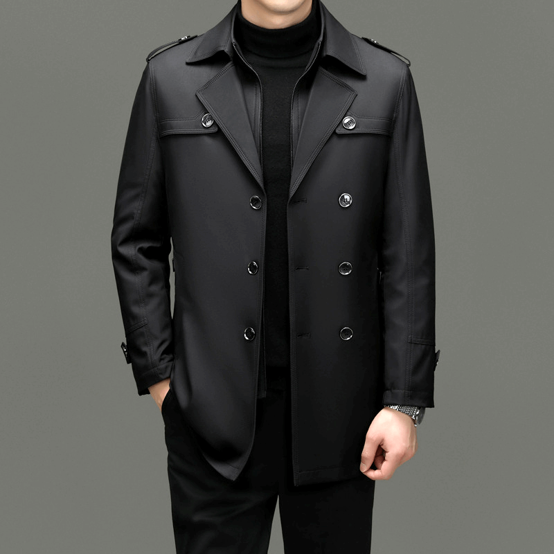 Classic Waterproof Long Coat for Men