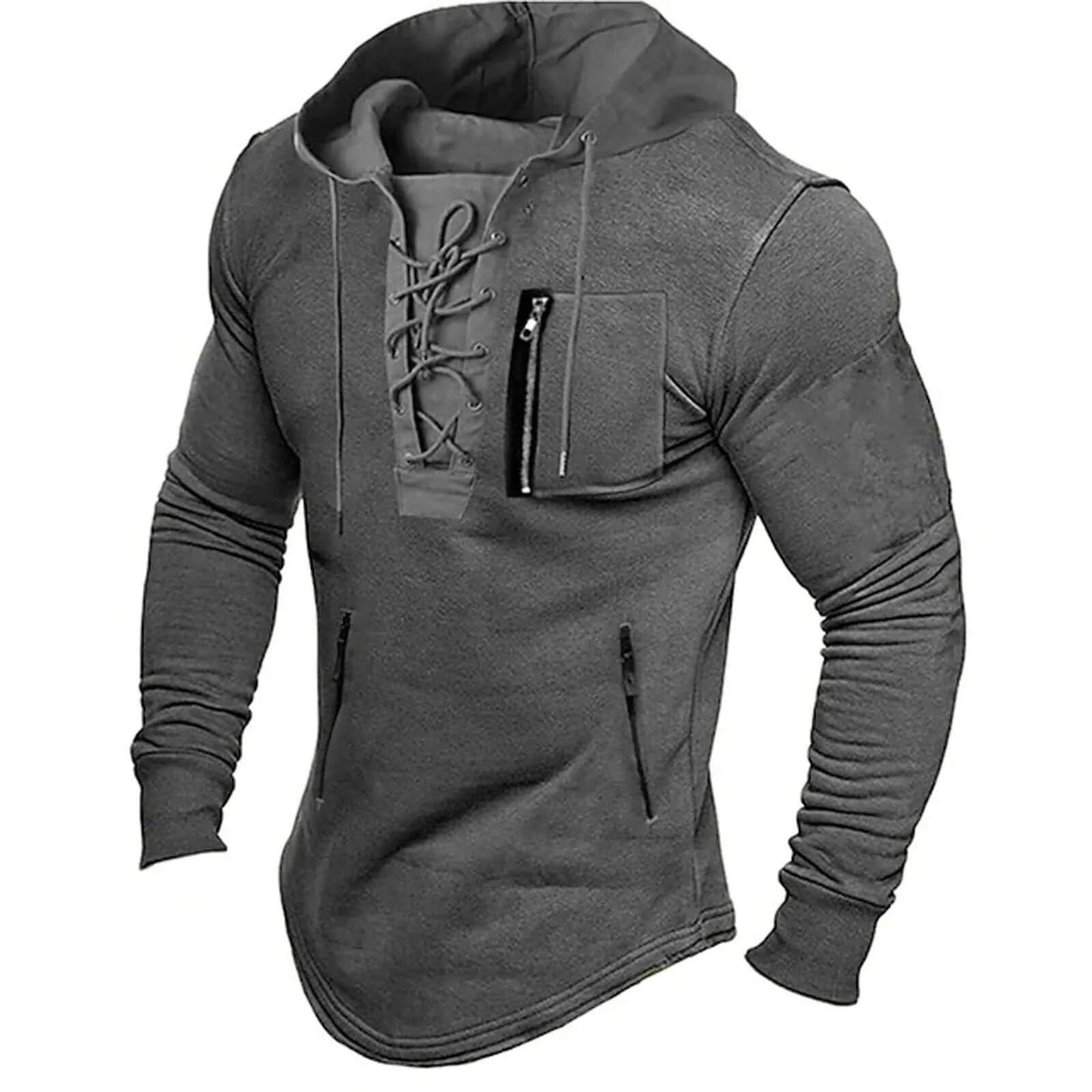 Classic Mens Relaxed Fit Hooded Sweatshirt - Luxivelle