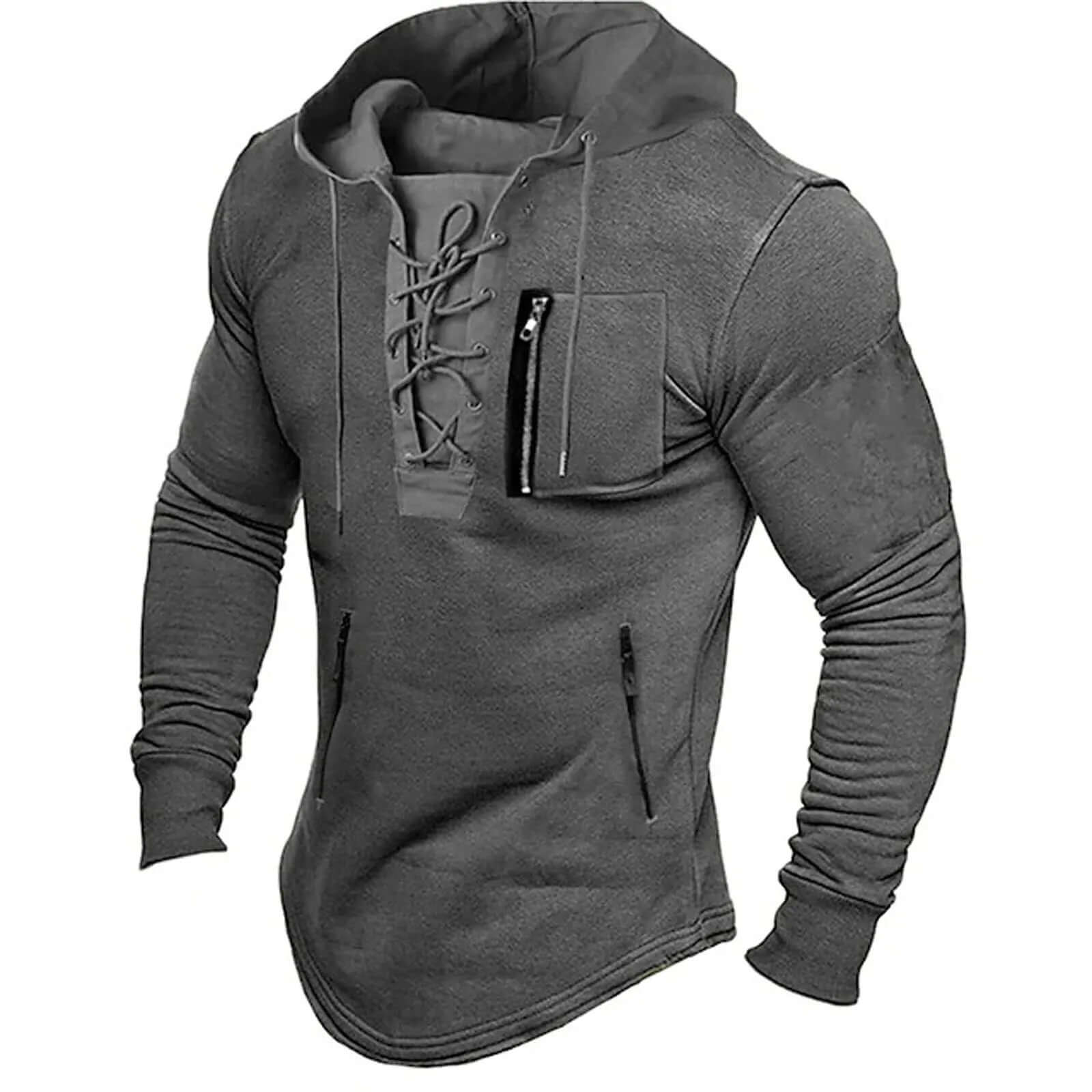 Classic Mens Relaxed Fit Hooded Sweatshirt - Luxivelle
