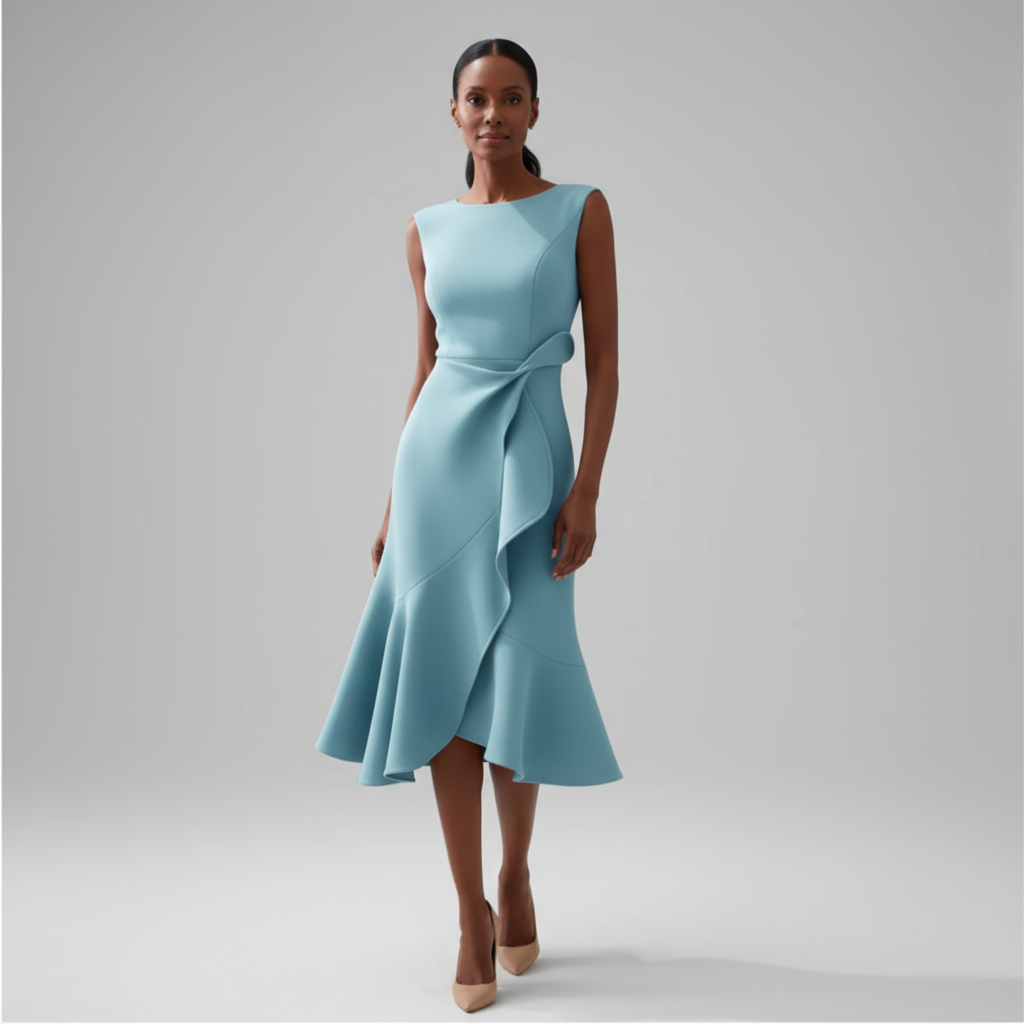 Elegant Flowy Midi Dress