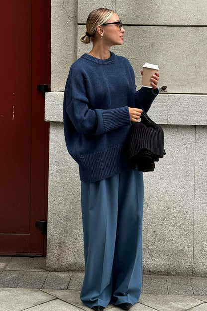 Large Women's Grey Cozy Sweater