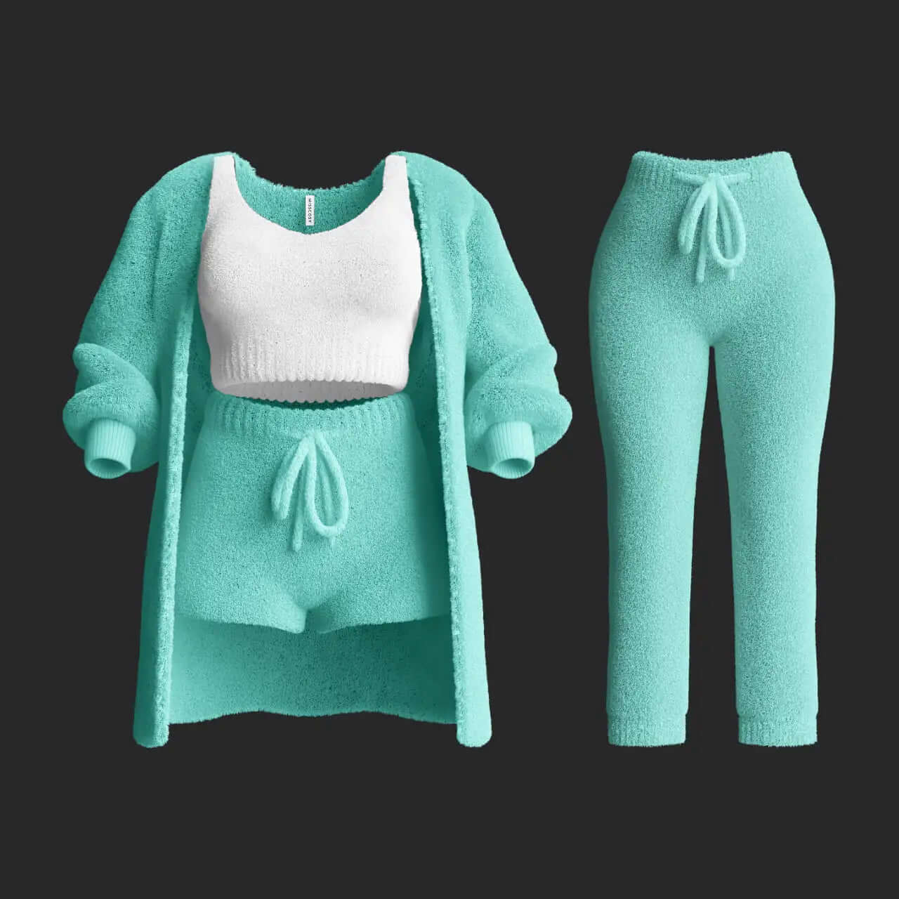 Soft Cozy Women's Knit Loungewear Set - Luxivelle