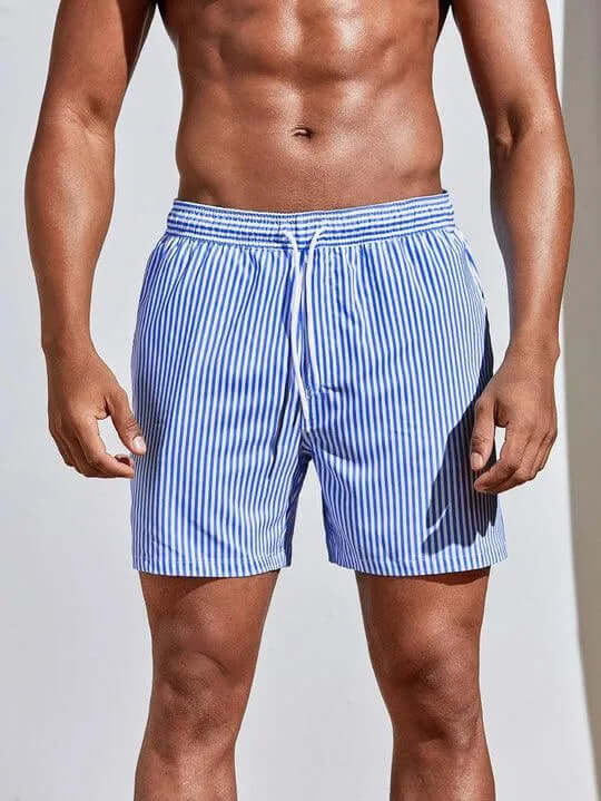 Men's Navy Blue Fast Dry Beach Shorts