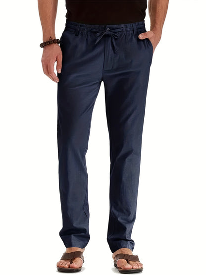 Men's Fitted Elastic Waist Pants