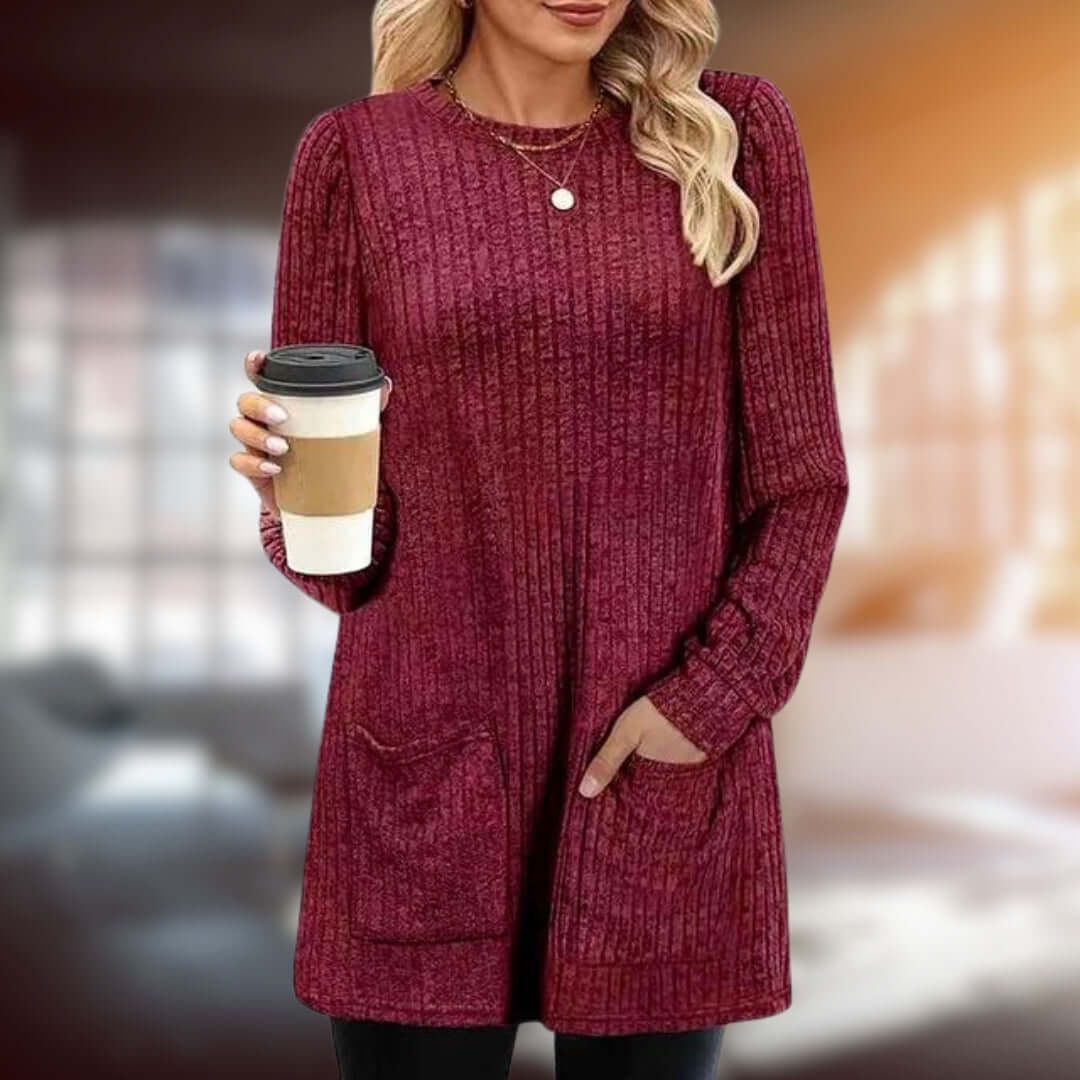 Soft Women's Casual Crew Neck Sweater