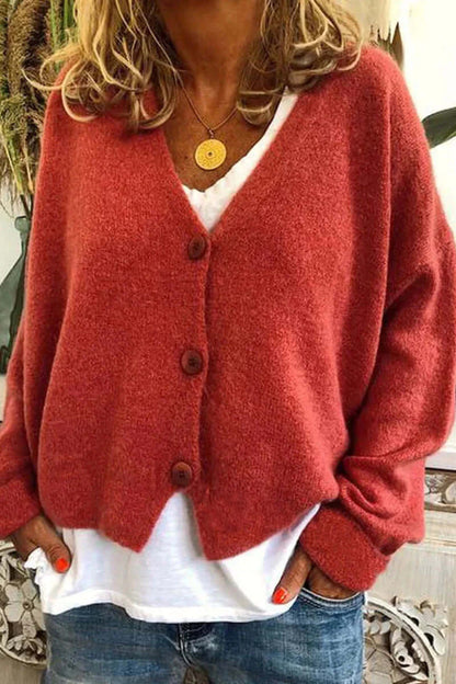 Colorful Patchwork Open Front Women's Cardigan