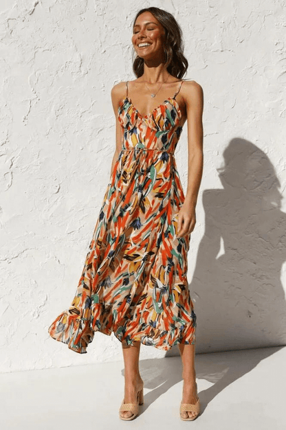 Vibrant Garden Party Dress