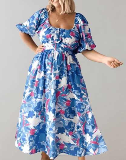 Casual Sunny V Neck Sundress - Luxivelle
