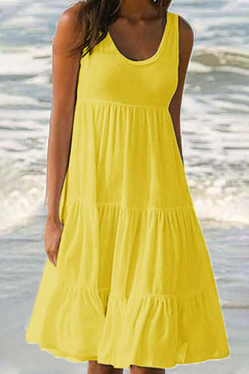 Ladies' Ruffled Layered Party Dress