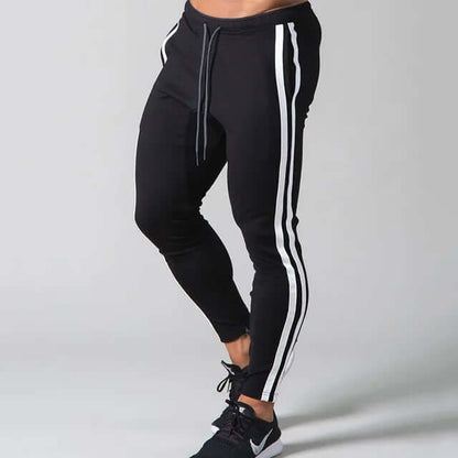 Slim Fit Stripe Men's Casual Pants - Luxivelle