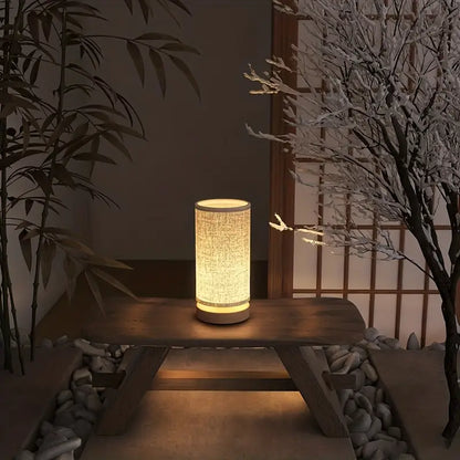 Classic Wood Table Lamp with Cozy Gentle Glow