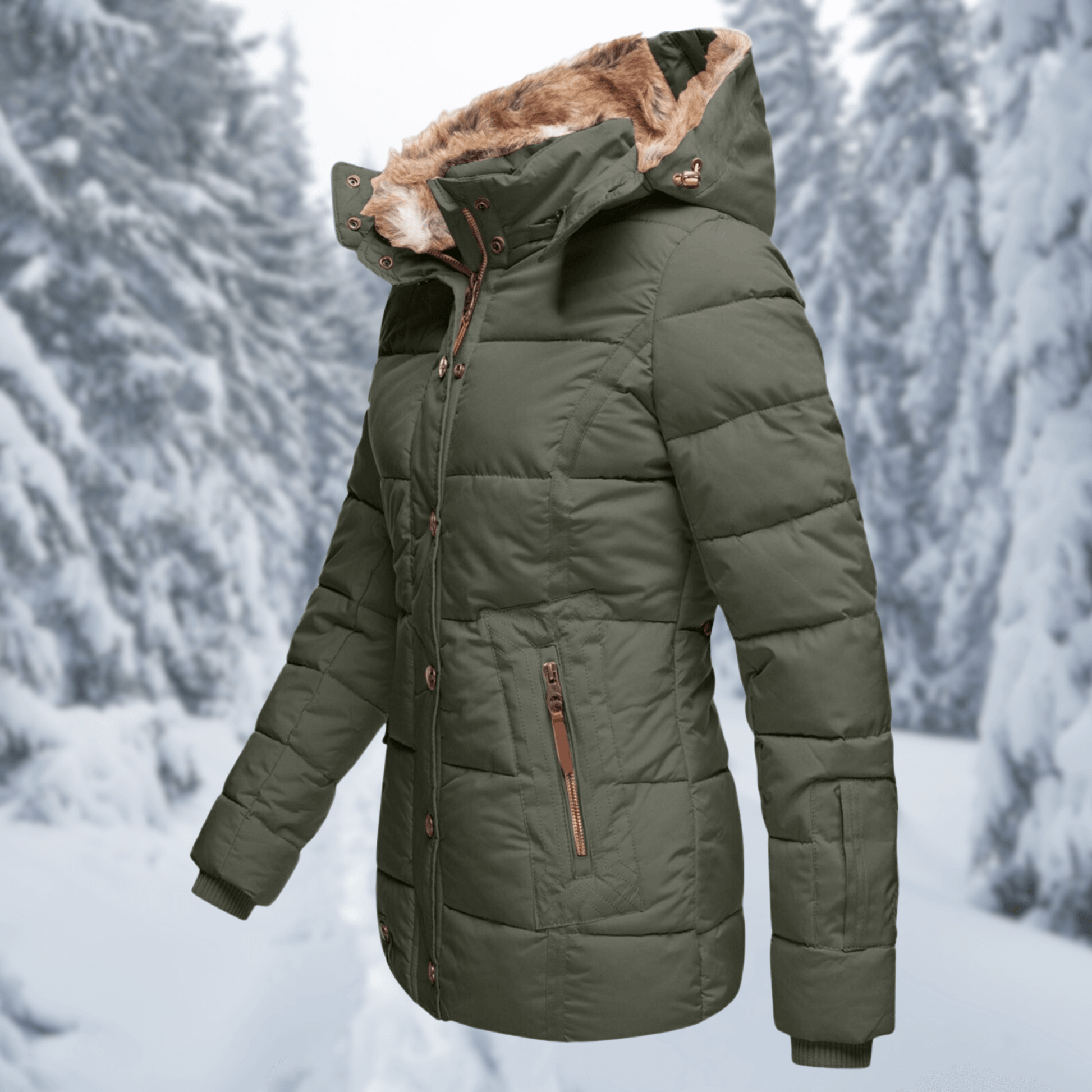 Warm Stylish Parka Coat - Luxivelle