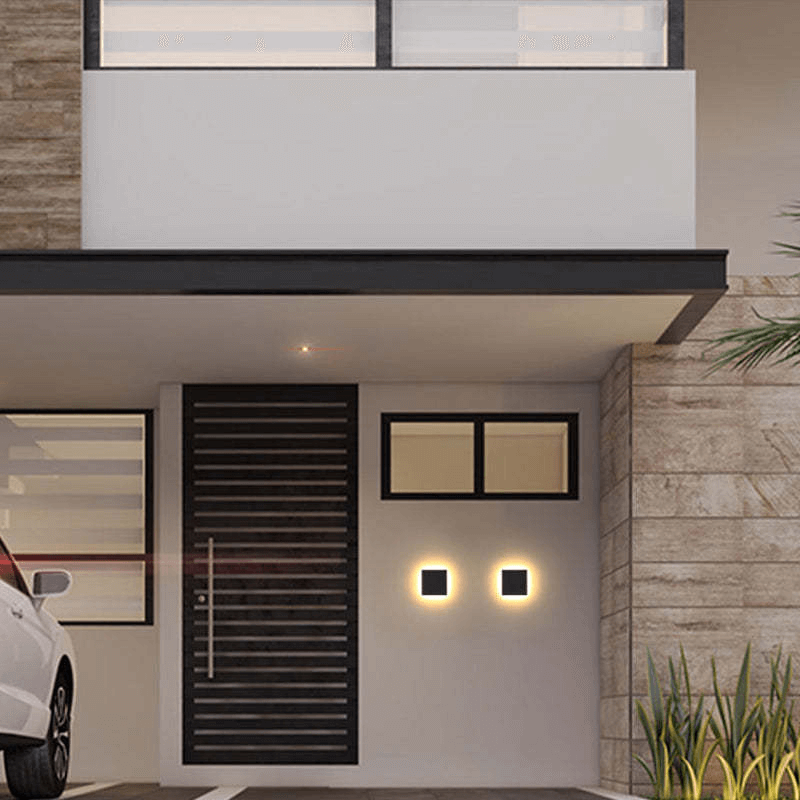 Contemporary LED Exterior Wall Light