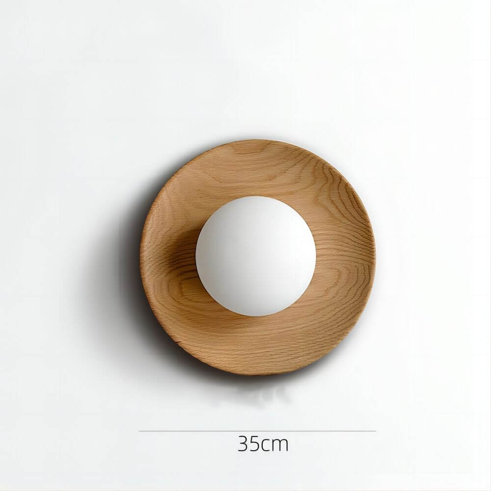 Simple Wooden LED Wall Light
