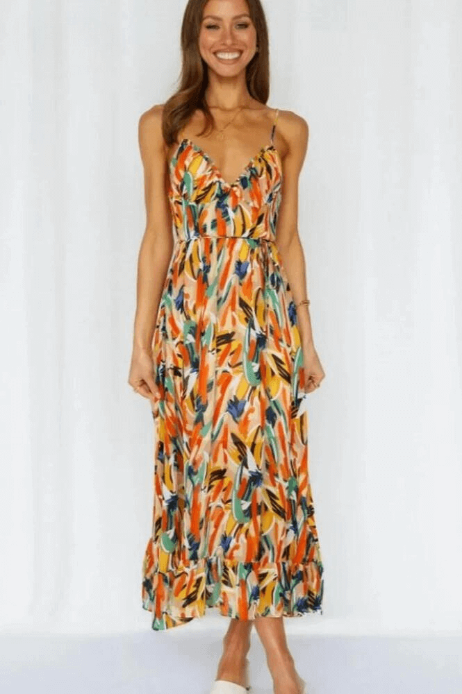 Vibrant Garden Party Dress