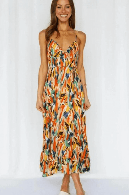 Vibrant Garden Party Dress