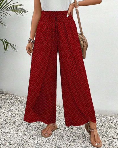 Loose Fit Wide Leg Pants - Comfortable & Breathable