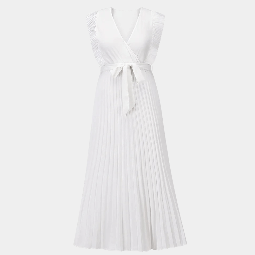 Chic Floor Length V Neck Evening Dress