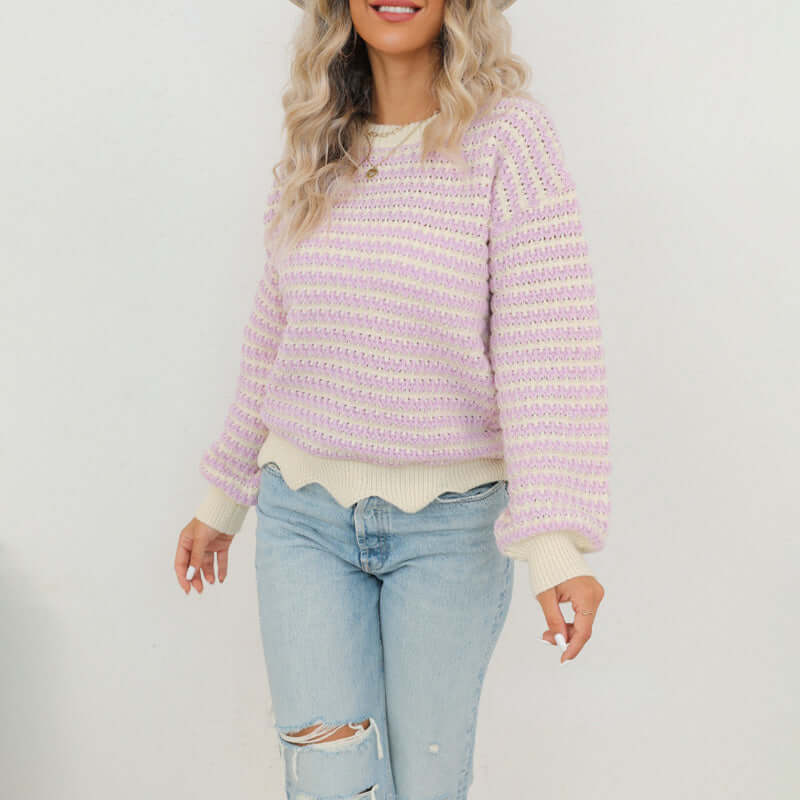 Ladies' Classic Patterned Sweater