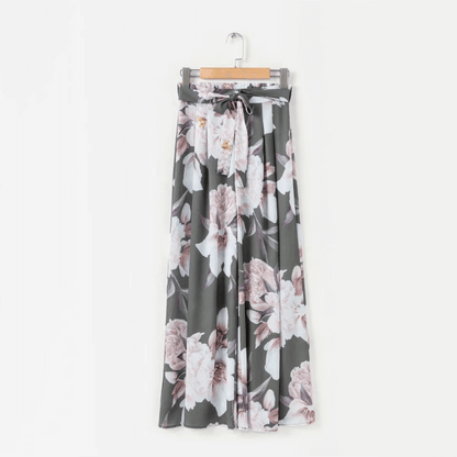 Ladies Elegant Floral Pattern Pants