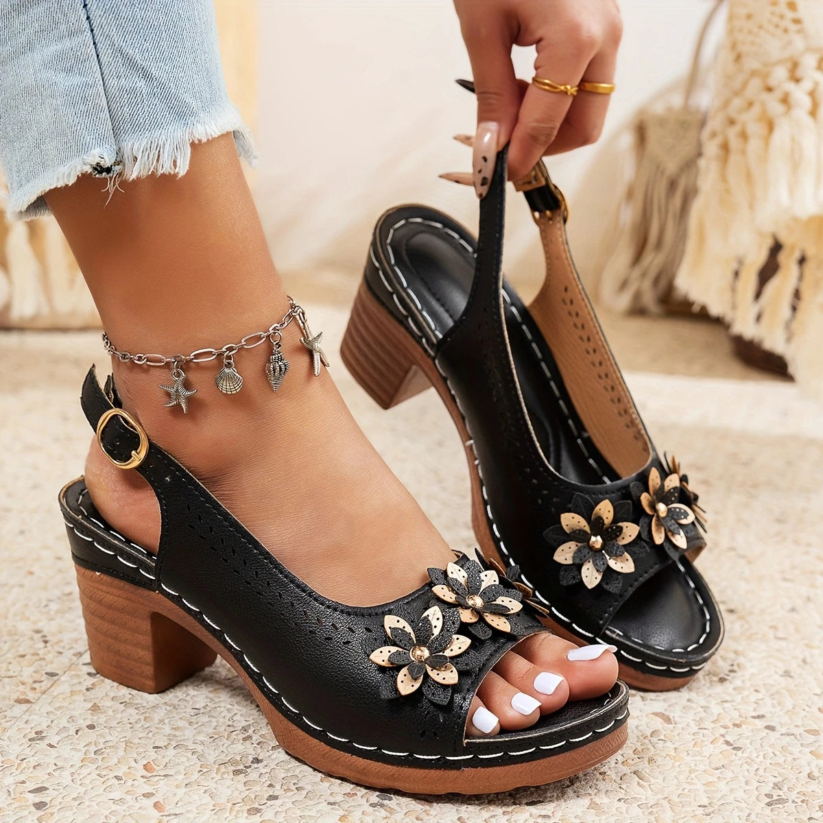 Luxurious High Heel Summer Sandal
