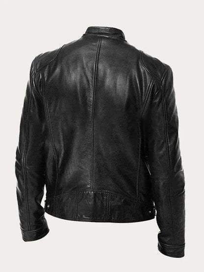Vintage Style Genuine Leather Coat