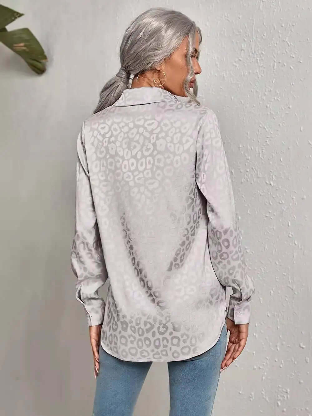 Fashionable Leopard Pattern Women's Top