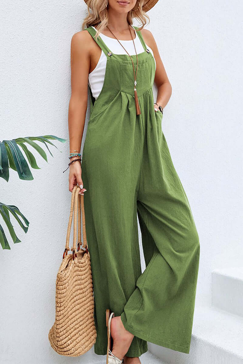 Comfortable V Neck Halter Jumpsuit for Women