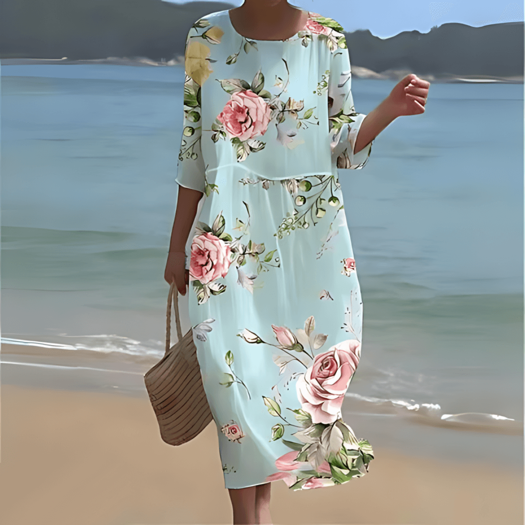Ladies Elegant Casual Knee Length Dress