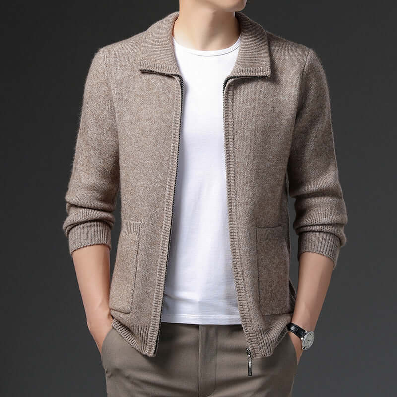 Men's Classic Zip Up Sweater