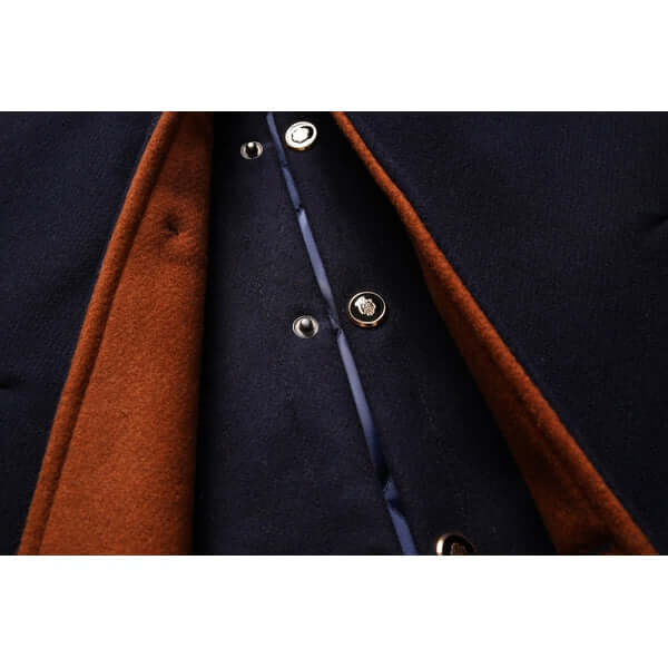 Men's Classic Fit Warm Wool Overcoat